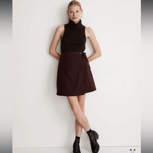 Madewell wrap mini skirt
